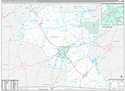 Bowling Green Wall Map Premium Style